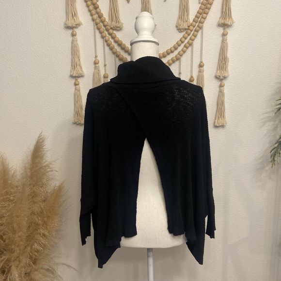 free people beach world traveler turtleneck pull over sweater dolman 3/4 sleeve - Picture 6 of 16